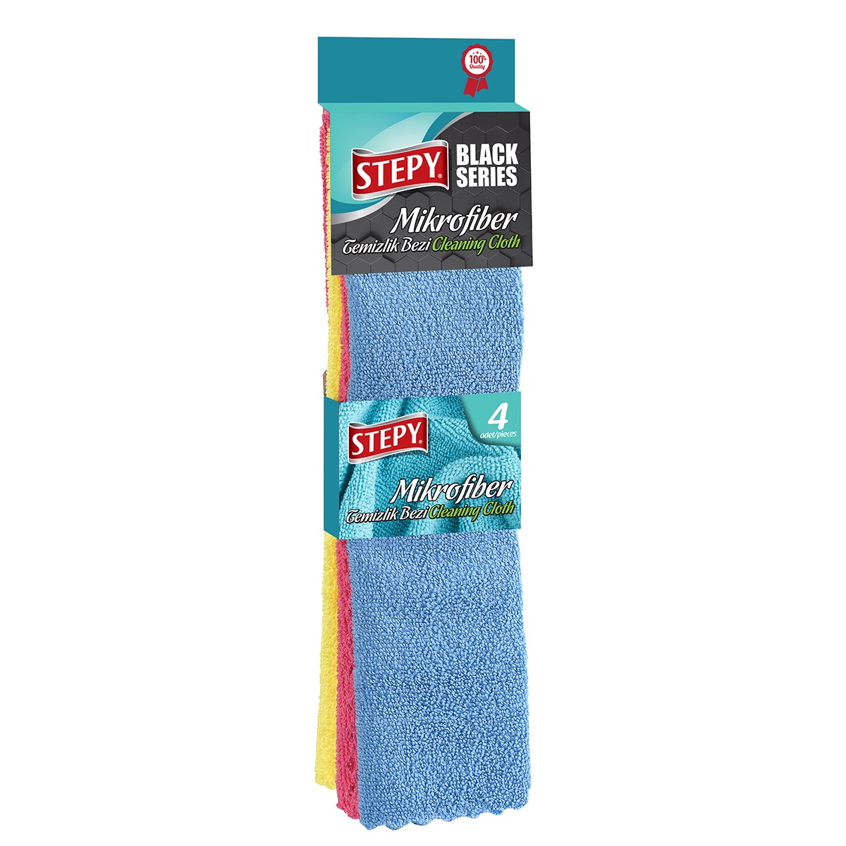 Black Seri Mikrofiber Tem. Bezi (4'lü)