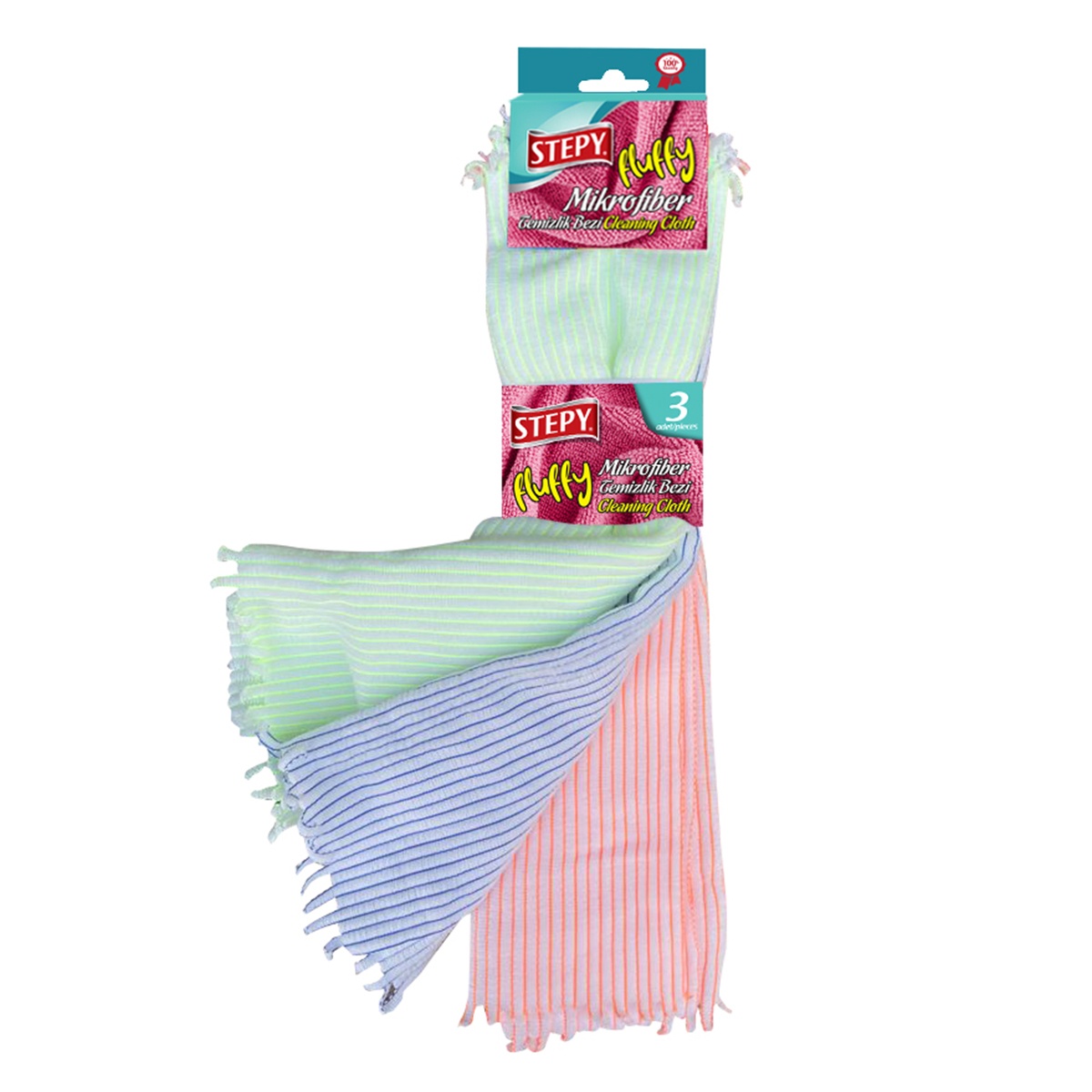 Flufy Mikrofiber Temizlik Bezi 3'lü