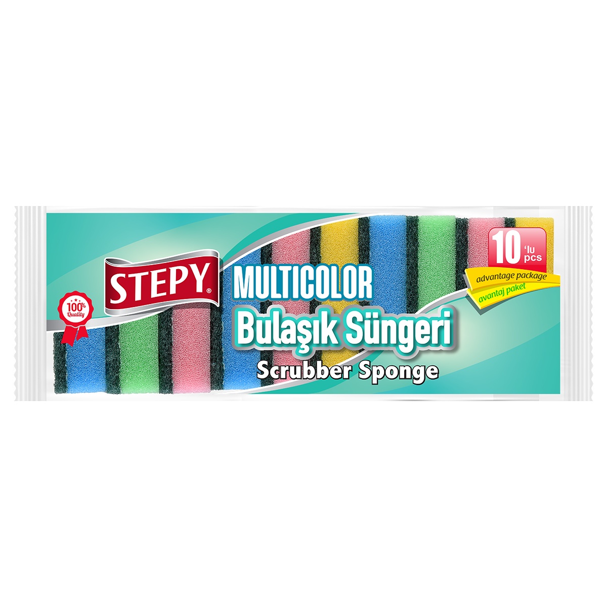 Multicolor Bulaşık Süngeri 10'lu