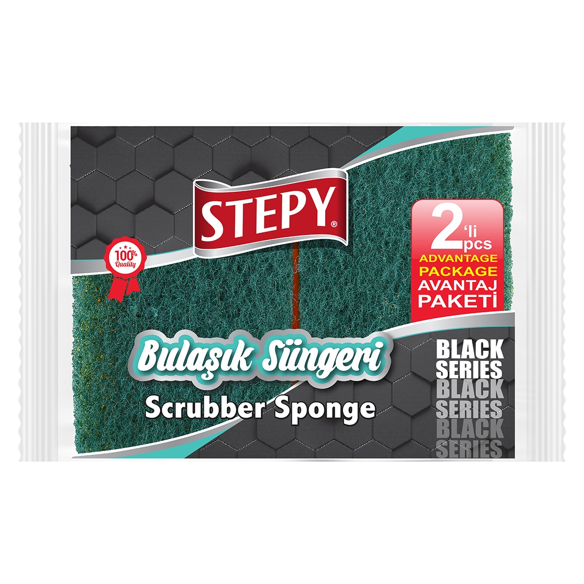 Black Seri Bulaşık Süngeri 2'li